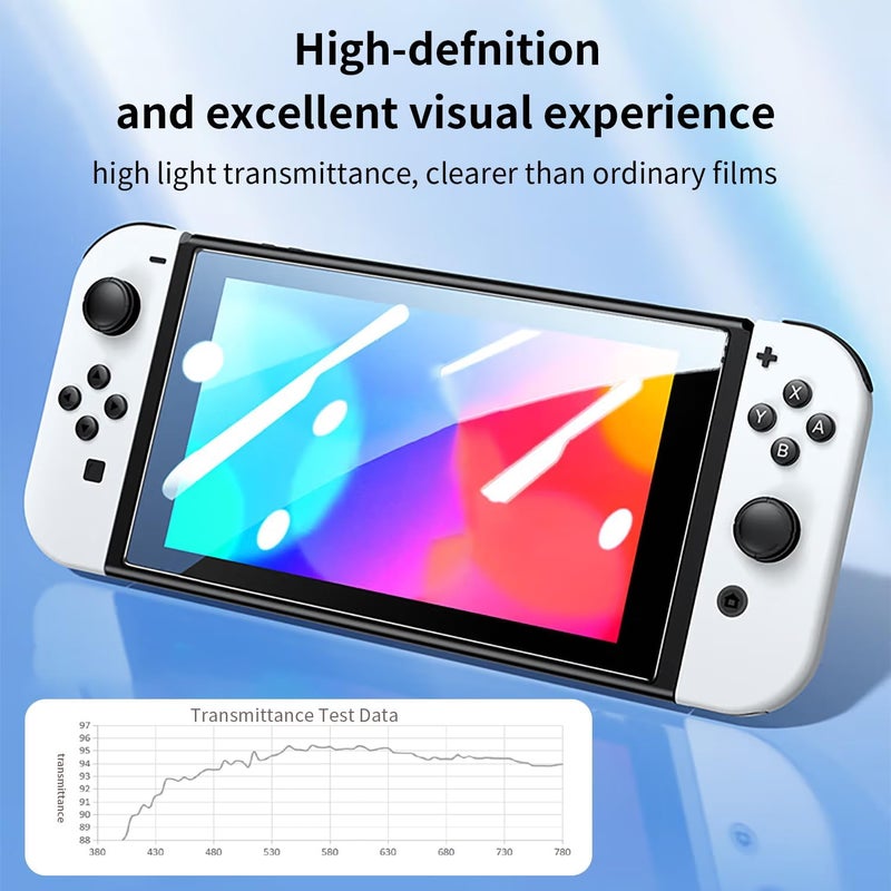 Phimoos Anti-Reflective AR Screen Protector Designed for Nintendo Switch OLED 7" 2021, Tempered Glass, Anti-Scratch, Touch Sensitive, Ultra-Clear - Image 5